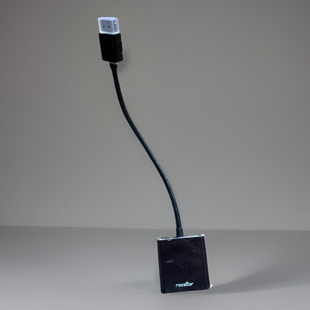 Rocstor Y10C120-B1 HDMI to VGA Adapter Converter‎ M/F 6" Projector Presentation